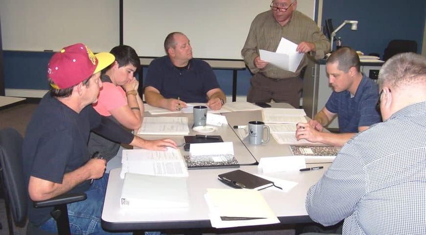 Contracted Company Training in the classroom